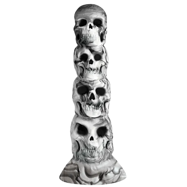Creature Cocks Tower of Doom Silicone Dildo WhiteGrey XR Brands Dildos