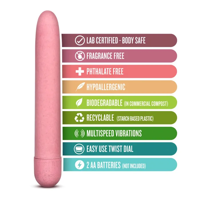 Blush Novelties Gaia Biodegradable Recyclable Eco Vibrator Female Sex Toys Blush Novelties Gaia Biodegradable Recyclable Eco Vibrator Female Sex Toys