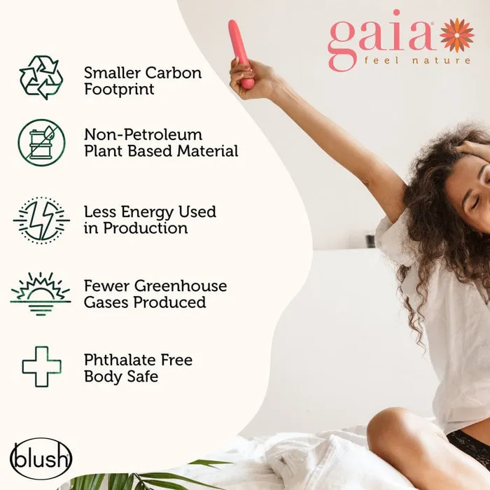 Blush Novelties Gaia Biodegradable Recyclable Eco Vibrator Female Sex Toys Blush Novelties Gaia Biodegradable Recyclable Eco Vibrator Female Sex Toys