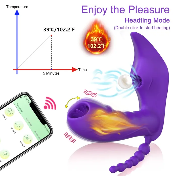 EVEs SECRETS Female Sex Toys Vibrator For Women 3 in 1 Bluetooth APP Dildo Vibrators Female Sucker Clitoris Stimulator