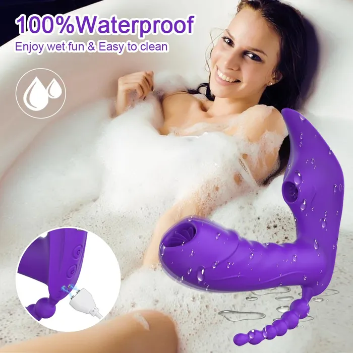 EVEs SECRETS Female Sex Toys Vibrator For Women 3 in 1 Bluetooth APP Dildo Vibrators Female Sucker Clitoris Stimulator