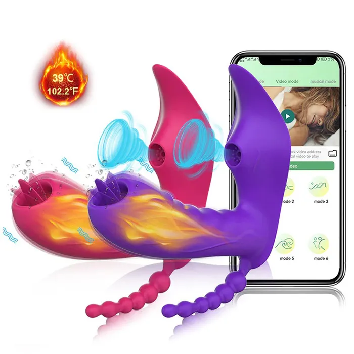 EVEs SECRETS Female Sex Toys Vibrator For Women 3 in 1 Bluetooth APP Dildo Vibrators Female Sucker Clitoris Stimulator