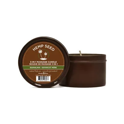 Earthly Body Female Sex Toys Earthly Body Hemp Seed 3in1 Massage Candle Guavalava