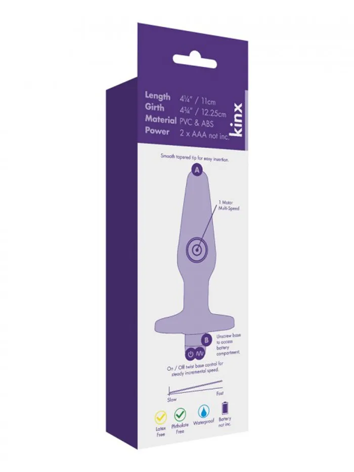 Aquavee Vibrating Butt Plug HonourSkintwocom Anal