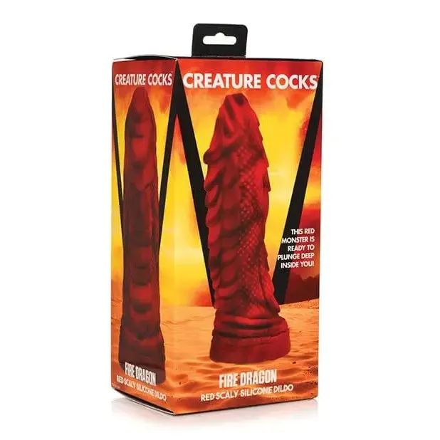 Dildos Creature Cocks Creature Cocks Fire Dragon Scaly Silicone Dildo