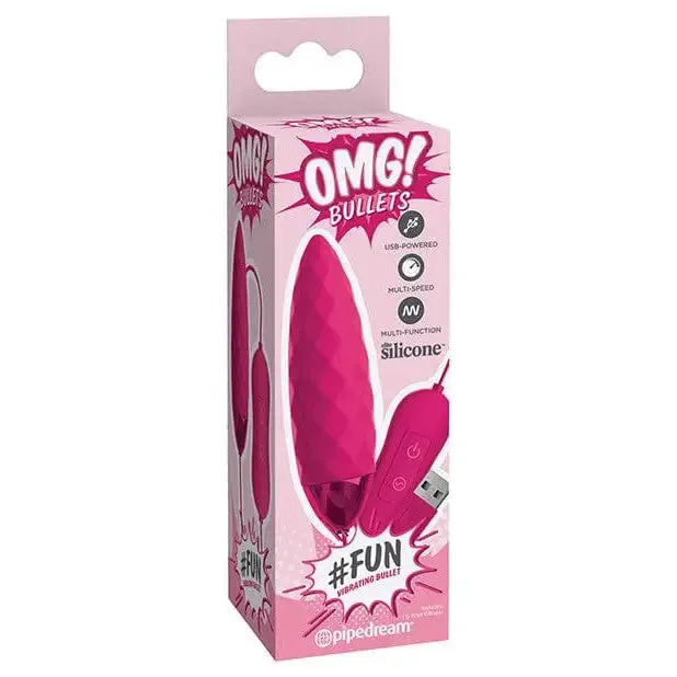 Omg Bullets hash Tag Fun Fuchsia OMG Vibrators