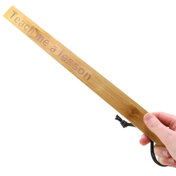 Spartacus Vibrators Teach Me a Lesson Bamboo Paddle