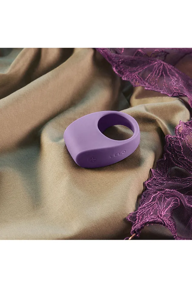 Couples Lelo Lelo Tor 3 Vibrating Cock Ring with App Control Purple