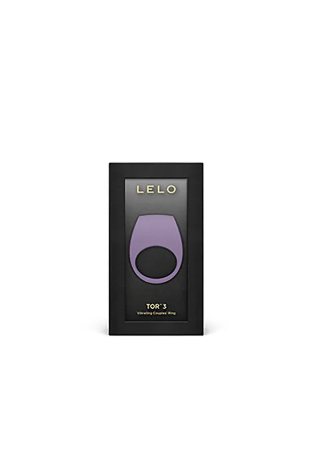 Couples Lelo Lelo Tor 3 Vibrating Cock Ring with App Control Purple
