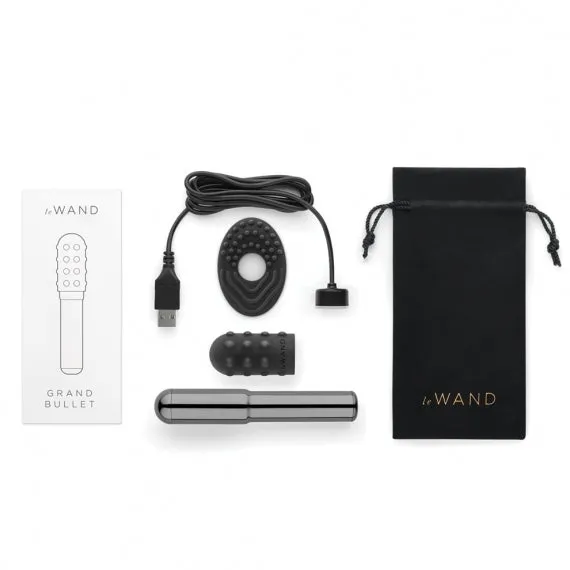 Vibrators LE WAND Le Wand Chrome Grand Bullet Vibrator Black