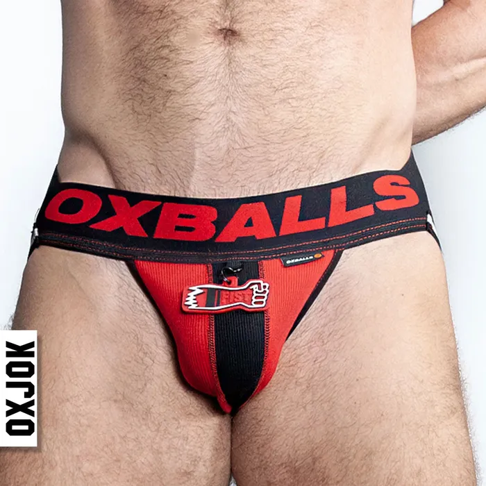 Anal Fisterjock 3d Fist Tagger Jock Blackred Small OXJok