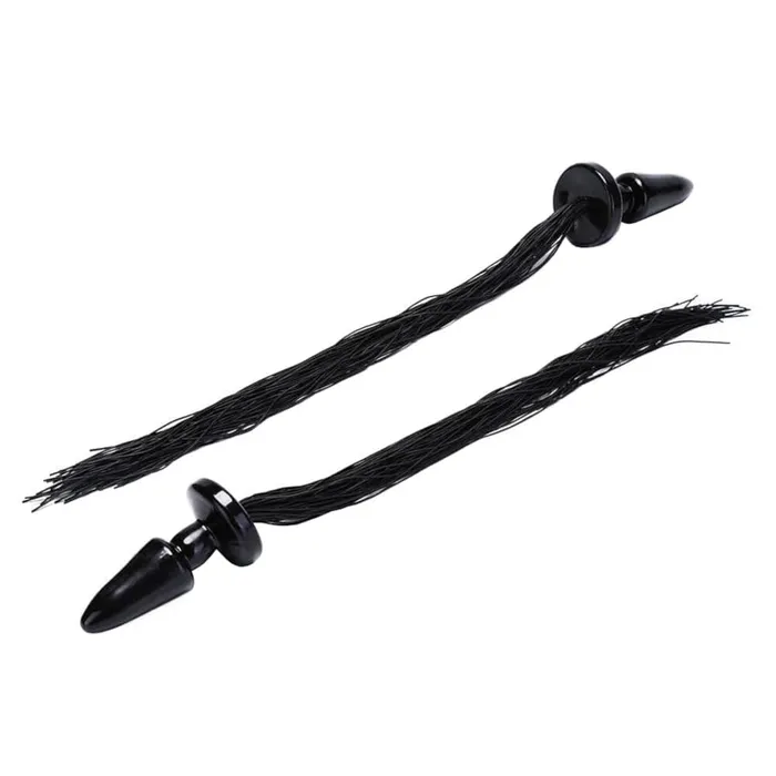 Beautiful Black Horse Tail Plug 21 Long Lovegasm Anal