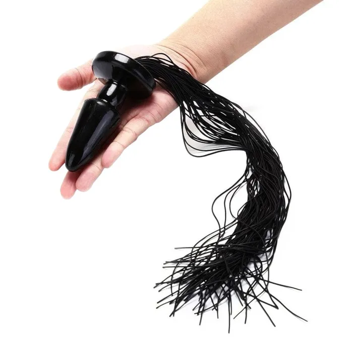 Beautiful Black Horse Tail Plug 21 Long Lovegasm Anal
