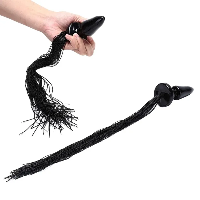 Beautiful Black Horse Tail Plug 21 Long Lovegasm Anal