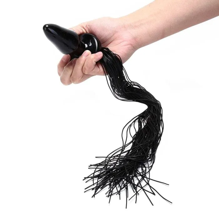 Beautiful Black Horse Tail Plug 21 Long Lovegasm Anal