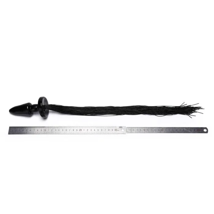 Beautiful Black Horse Tail Plug 21 Long Lovegasm Anal