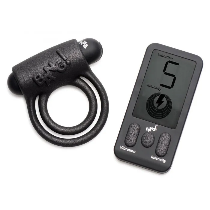 Male Sex Toys Bang 25X Vibrating Silicone Cock Ring with Remote Control