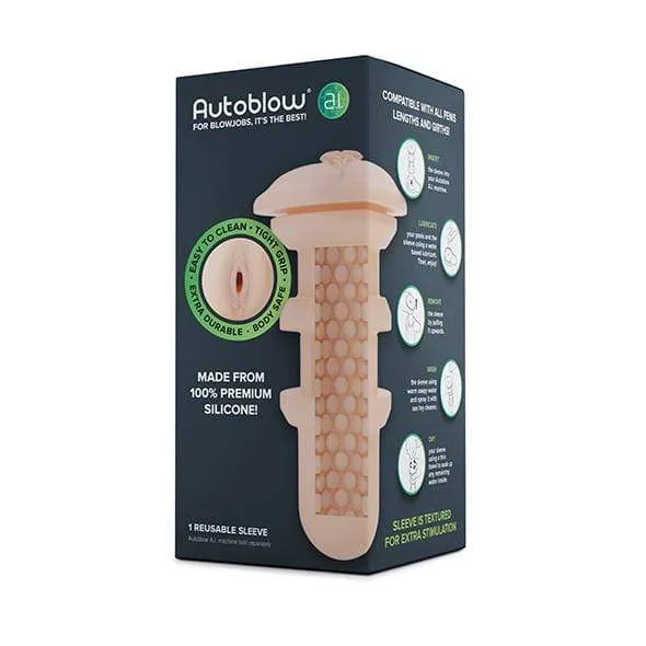 Autoblow Autoblow AI Series Standard Silicone Sleeve Vagina Mouth Anus Orifice Male Sex Toys Autoblow Autoblow AI Series Standard Silicone Sleeve Vagina Mouth Anus Orifice Male Sex Toys
