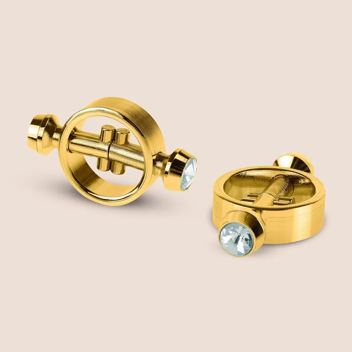Female Sex Toys Pipedream Products Fetish Fantasy Gold Magnetic Clamps
