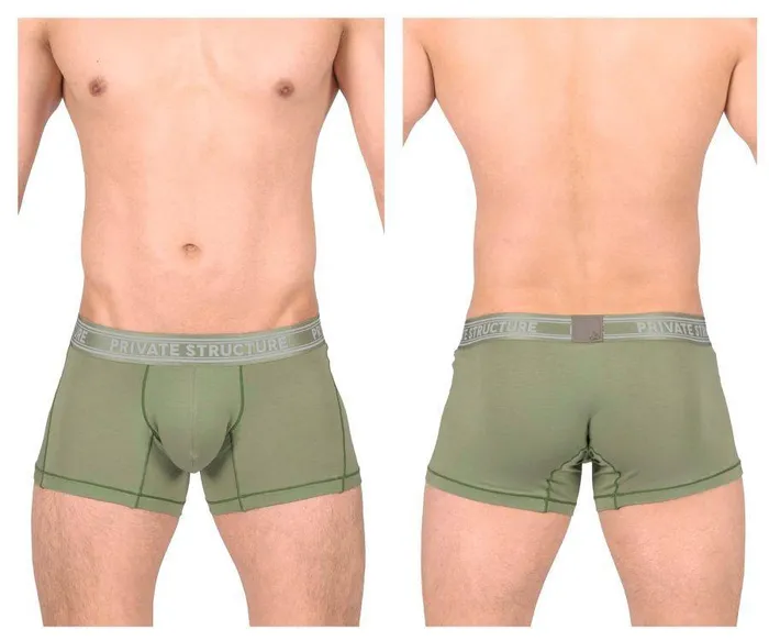 Private Structure Vibrators Bamboo Mid Waist Trunks