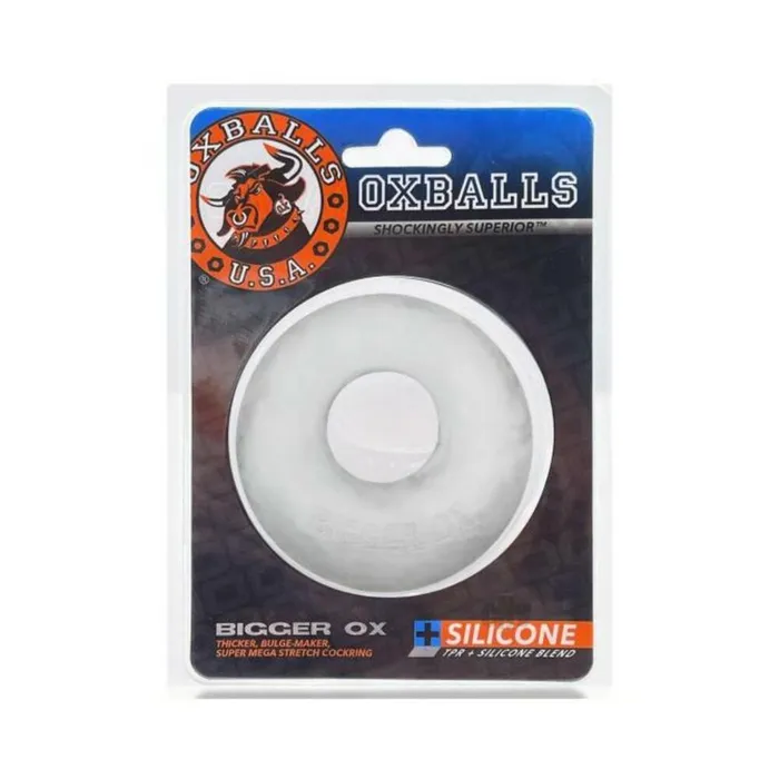Blue Ox Designs Oxballs Oxballs Bigger Ox Thick Cockring Silicone Tpr Clear Ice Anal Blue Ox Designs Oxballs Oxballs Bigger Ox Thick Cockring Silicone Tpr Clear Ice Anal