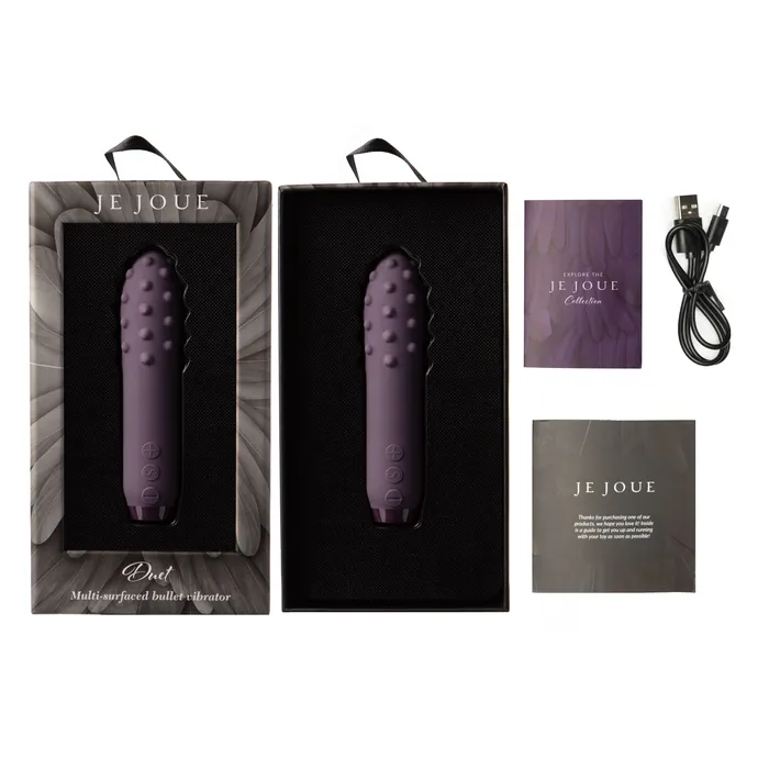 Duet Bullet Vibrator MultiSurfaced for Intense Stimulation Je Joue Female Sex Toys Duet Bullet Vibrator MultiSurfaced for Intense Stimulation Je Joue Female Sex Toys