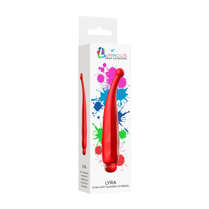 Luminous Lyra 10Speed Bullet Vibrator With Silicone Pinpoint Sleeve Red Shots America LLC Female Sex Toys Luminous Lyra 10Speed Bullet Vibrator With Silicone Pinpoint Sleeve Red Shots America LLC Female Sex Toys
