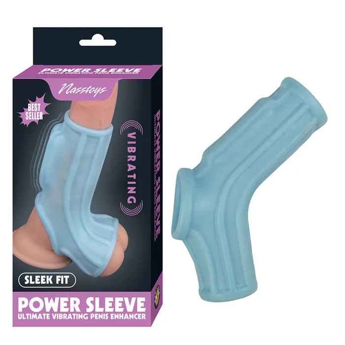 Male Sex Toys Nasstoys Nasstoys Power Sleeve Sleek Fit Vibrating Penis Enhancer Blue Male Sex Toys Nasstoys Nasstoys Power Sleeve Sleek Fit Vibrating Penis Enhancer Blue