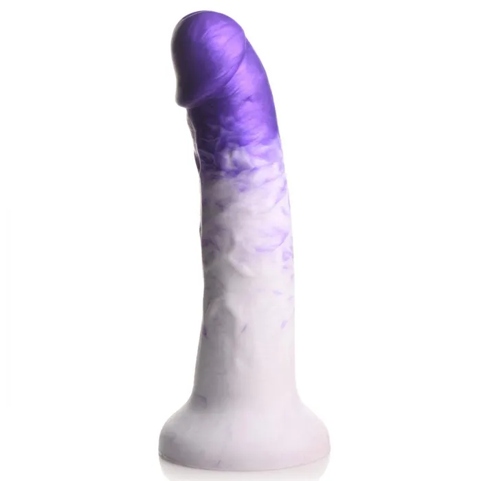 Strap U Dildos Real Swirl Realistic Silicone Dildo Purple