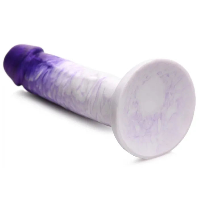Strap U Dildos Real Swirl Realistic Silicone Dildo Purple