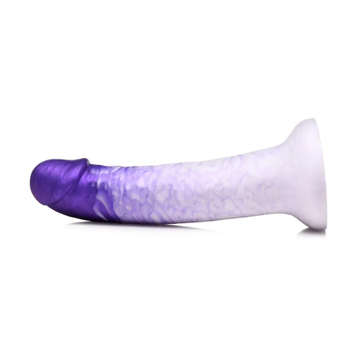 Strap U Dildos Real Swirl Realistic Silicone Dildo Purple