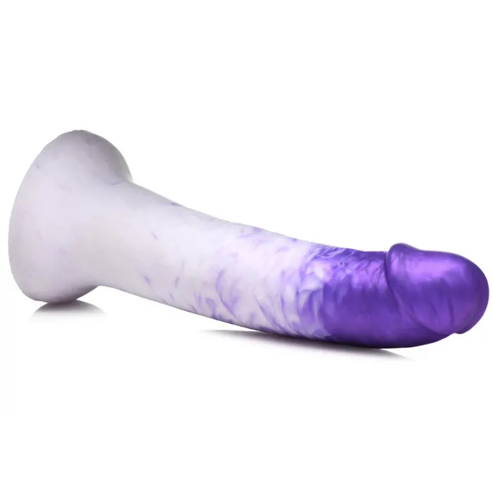 Strap U Dildos Real Swirl Realistic Silicone Dildo Purple