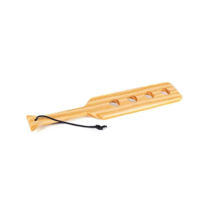 Wood Paddle With 4 Holes 15 In Spartacus Female Sex Toys