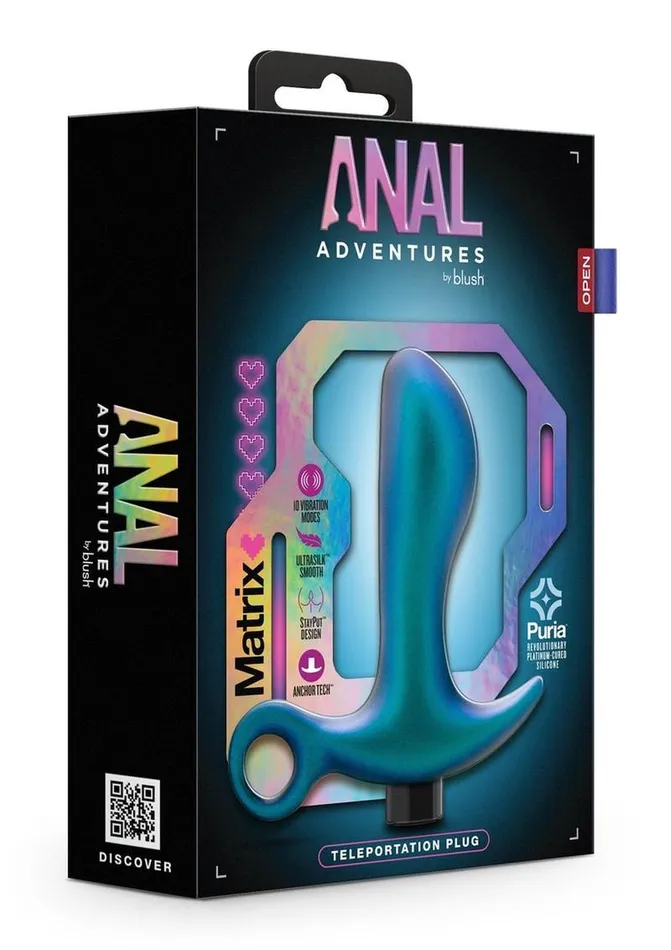 Anal Adventures Anal Anal Adventures Matrix Teleportation Plug Rechargeable Silicone Anal Plug Lunar