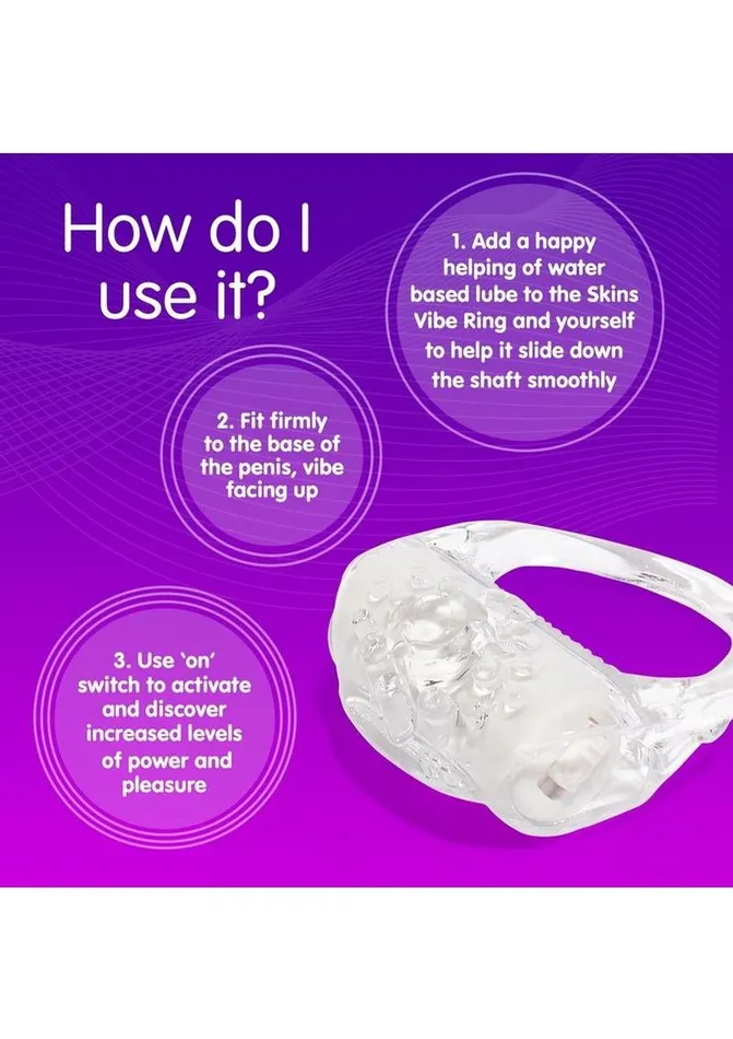 Couples Skins Skins Disposable Vibrating Cock Ring Couples Skins Skins Disposable Vibrating Cock Ring