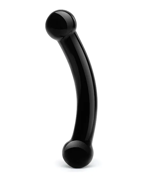 Dildos Glas Double Bull Glass Dildo Black Open Desires