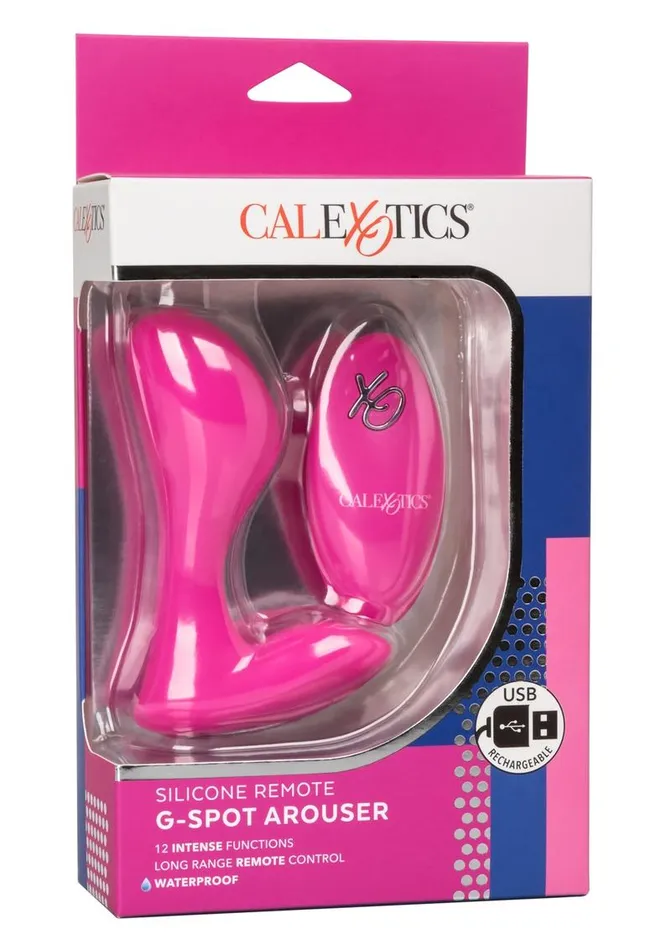 Female Sex Toys Remote Controlled Vibes Calexotics Silicone Rechargeable GSpot Arouser Vibrator with Remote Control