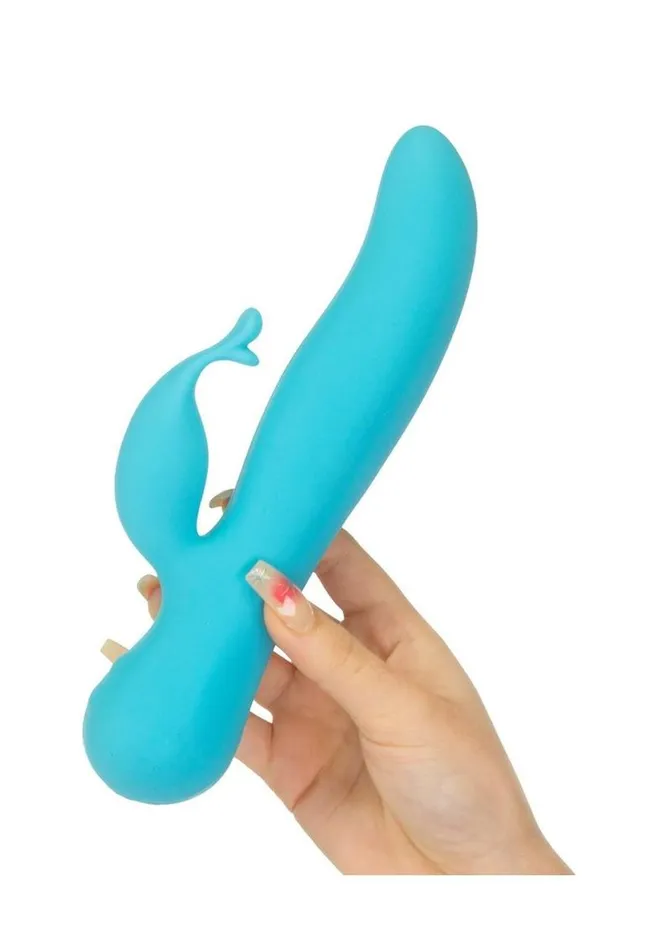 Female Sex Toys Swan Swan The Kissing Swan Rechargeable Silicone Dual Action Rotate and Clitoral Vibrator