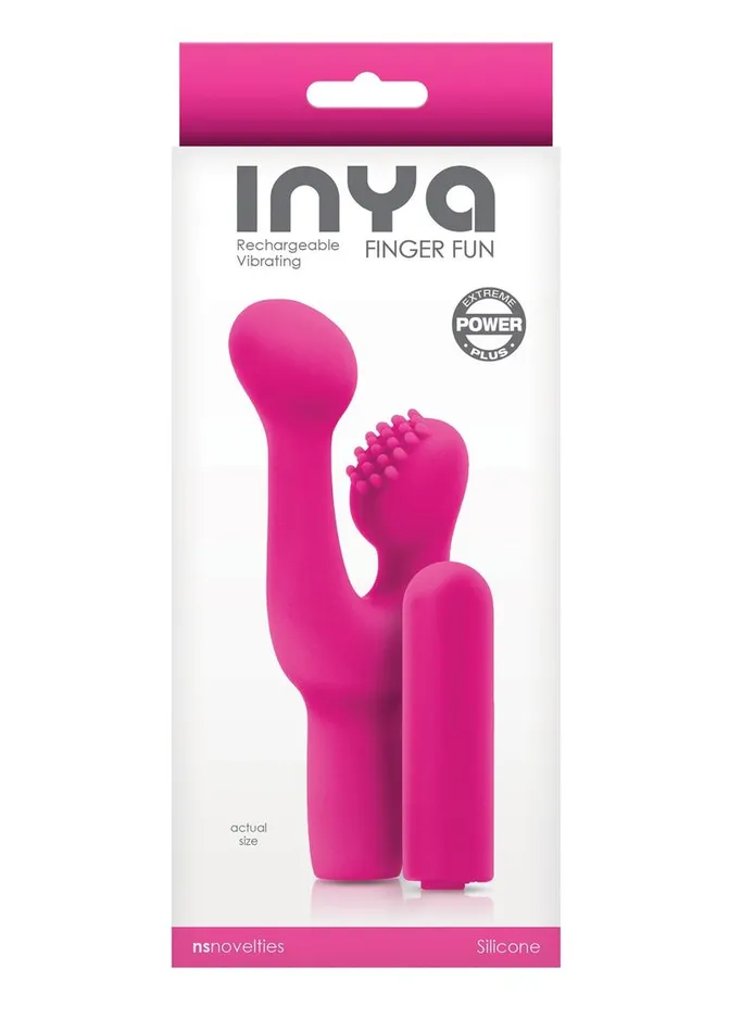 Inya Female Sex Toys Inya Finger Fun Silicone Rechargeable Vibrating Clitoral Stimulator Inya Female Sex Toys Inya Finger Fun Silicone Rechargeable Vibrating Clitoral Stimulator