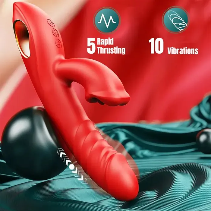 Inyarose Female Sex Toys Thrusting GSpot Clitoral Stimulator