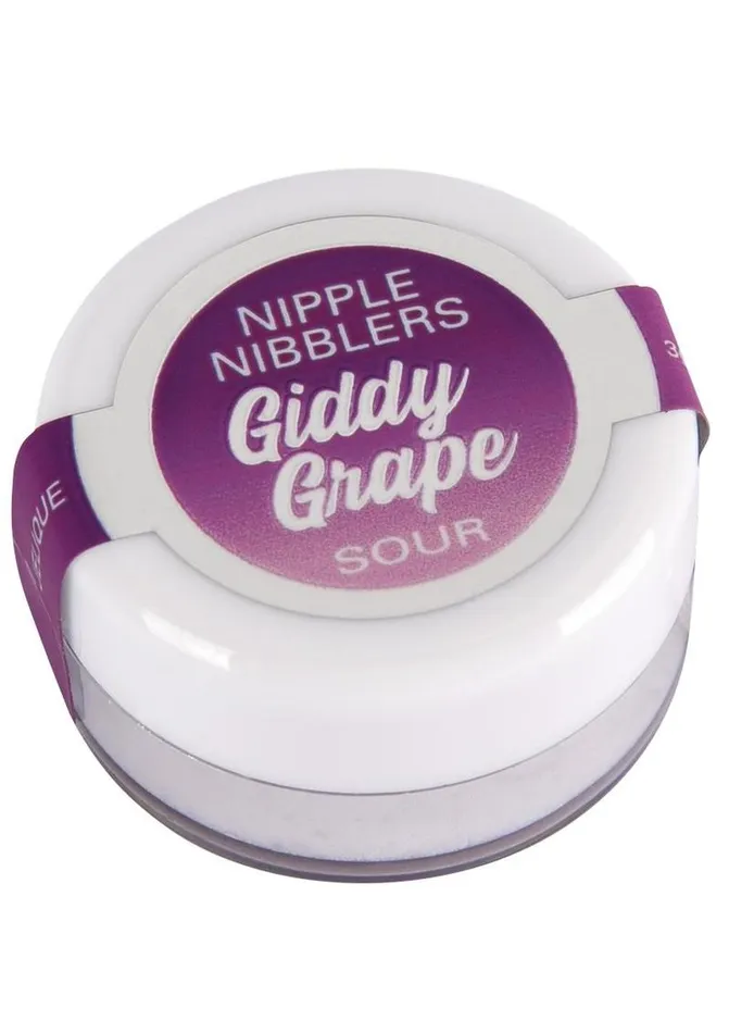 Jelique Vibrators Jelique Nipple Nibblers Sour Tingle Balm Giddy Grape 3 Gm 1 Pc