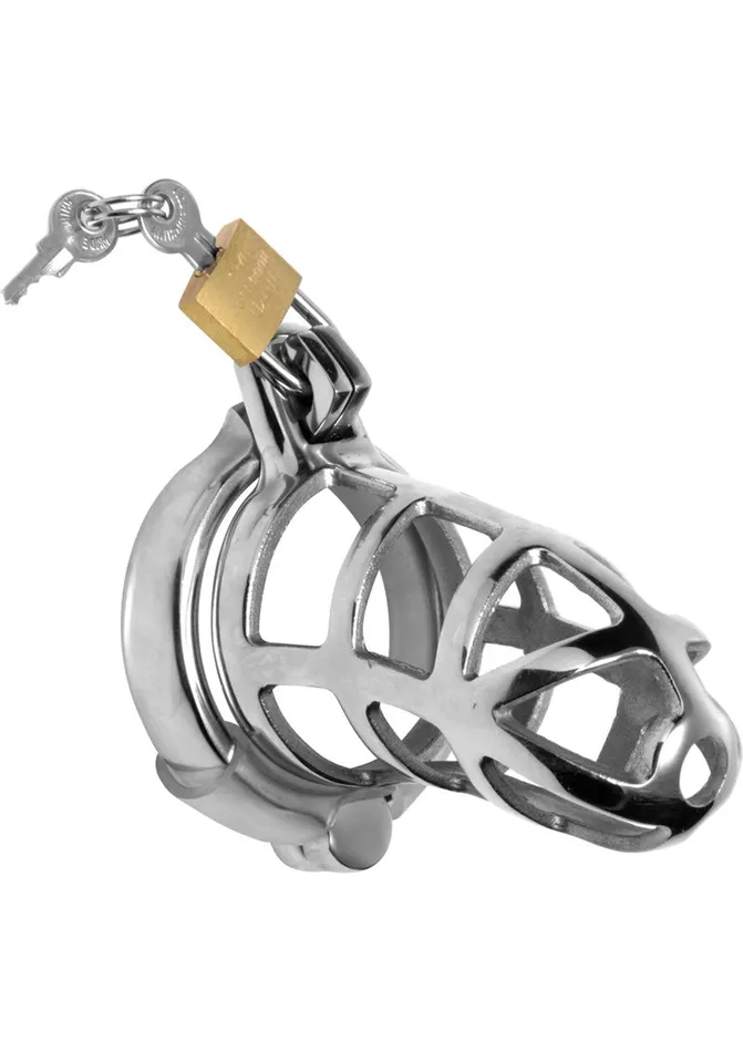 Male Sex Toys Master Series Master Series Detained Stainless Steel Chastity Cage Male Sex Toys Master Series Master Series Detained Stainless Steel Chastity Cage