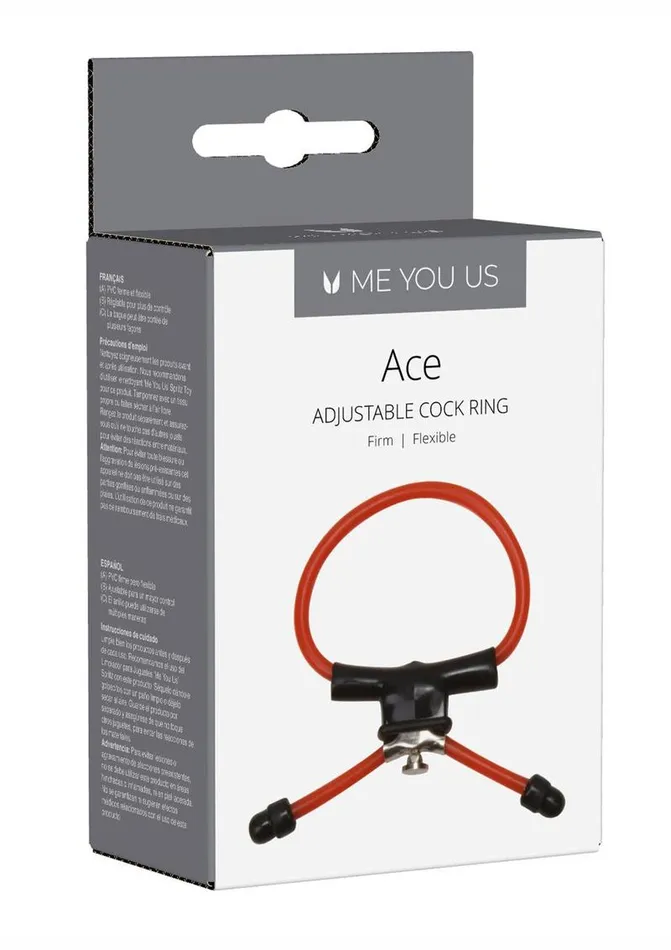 Male Sex Toys Me You Us ME YOU US Ace Adjustable Cock Ring