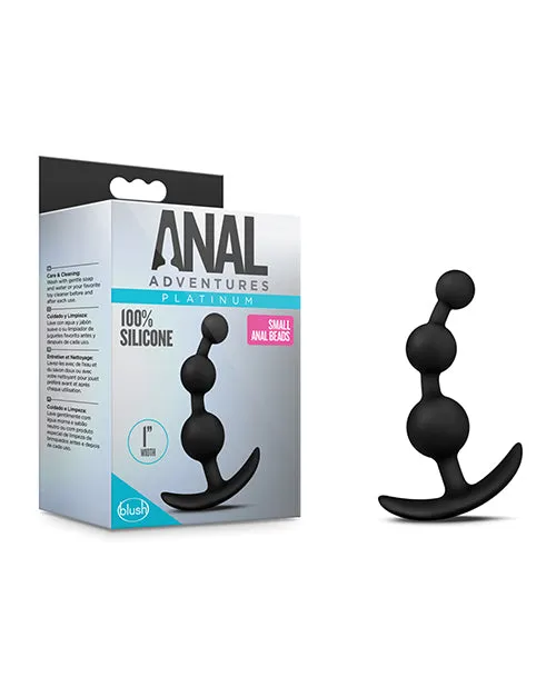 Open Desires Anal Blush Anal Adventures Small Beads Black