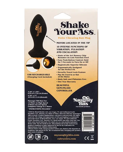 Open Desires Anal Naughty Bits Shake Your Ass Petite Vibrating Butt Plug