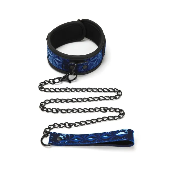Whipsmart Anal Whipsmart Diamond Collection Collar Leash Set Blue
