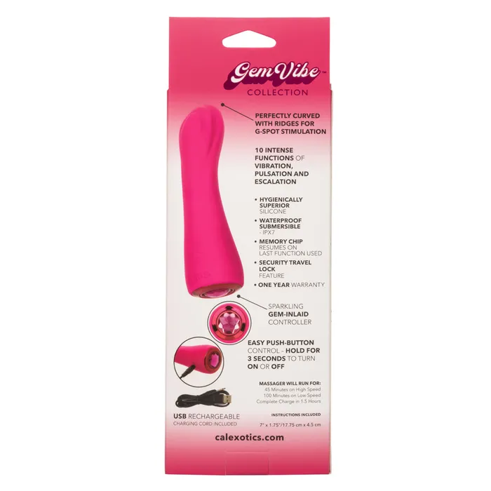 CalExotics Vibrators Gem Vibe Collection Curve Pink CalExotics Vibrators Gem Vibe Collection Curve Pink