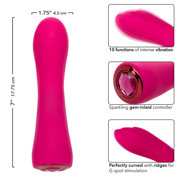 CalExotics Vibrators Gem Vibe Collection Curve Pink CalExotics Vibrators Gem Vibe Collection Curve Pink