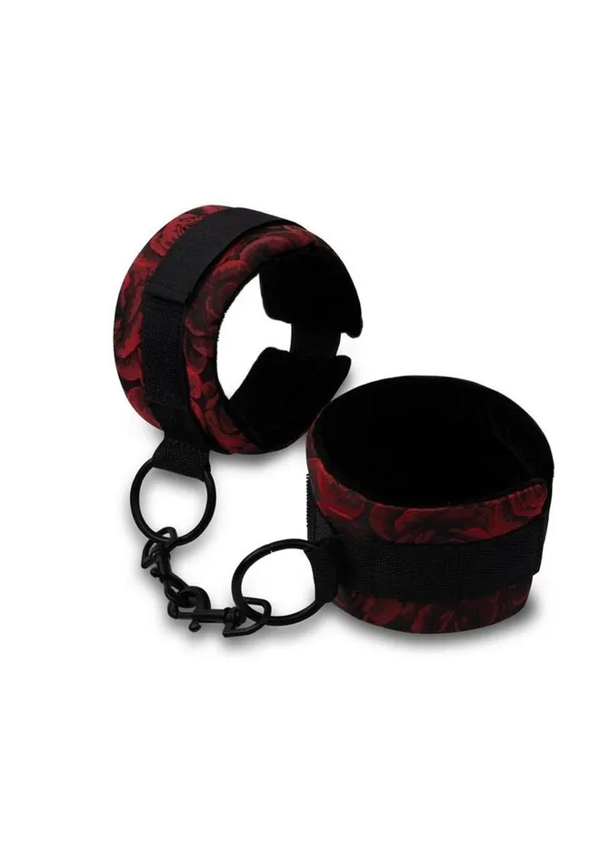 Couples Secret Kisses Rosegasm Cuffs with Satin Blindfold Secret Kisses