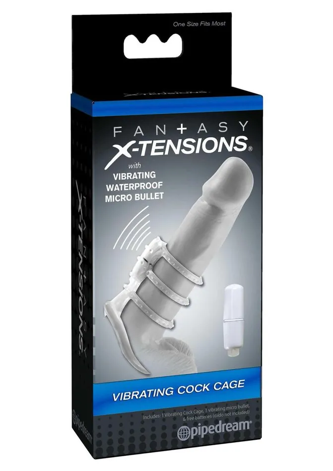 Fantasy XTensions Male Sex Toys Fantasy XTensions Vibrating Cock Cage Waterproof Fantasy XTensions Male Sex Toys Fantasy XTensions Vibrating Cock Cage Waterproof